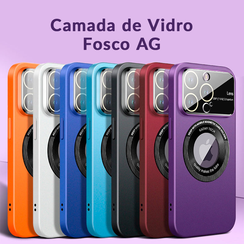 Case p/ iPhone MagSafe c/ Protetor de Lente