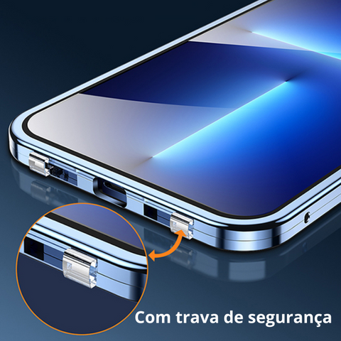 Case p/ iPhone Magnética Blindada c/ Proteção 360º